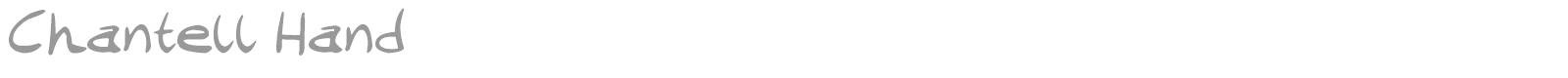 Chantell Hand font preview
